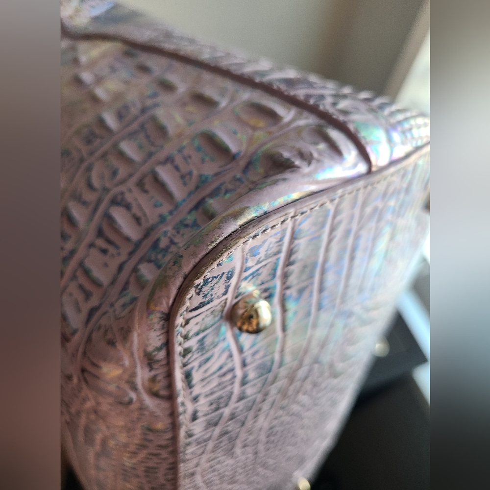 NWT Brahmin Large Duxbury Violet Wonderland w matching NWT Ady & Lennon Wallets - Picture 9 of 12